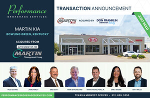 Performance Brokerage Services Advises on the Purchase of Martin Kia in Bowling Green, Kentucky from Top-150 Dealer, Martin Management Group to Don Franklin Auto Group